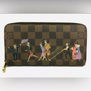 Louis Vuitton Checkered Wallet leather Monogram Illustre